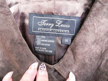 Load image into Gallery viewer, Jerry Lewis Jacket Womens 1X Dark Brown Classic Luxuries Genuine Leather Plus
