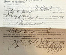 Load image into Gallery viewer, 1892 Arrest Warrant Misdemeanor Watch Theft Savanah Georgia Antique Ephemera
