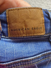 Load image into Gallery viewer, American Eagle Jeans Womens 10 (27x28) Destroyed Next Level Stretch Button Fly
