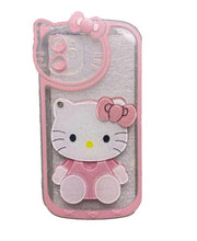 Load image into Gallery viewer, iPhone 11 Phone Case Pink Glitter Hello Kitty w/ Mirror NEW
