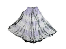 Load image into Gallery viewer, Ocean Breeze Dress Womens Free Size Purple Tie Dye Boho Asymmetric Flared Rayon
