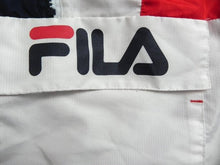 Load image into Gallery viewer, FILA Jacket Adult Medium Navy Red White Popover Windbreaker Lightweight Mens
