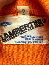 Load image into Gallery viewer, VTG Lambertini Cycling Sweater Adult 2 Orange Brown 1/4 Zip Jersey Pocket Mens
