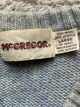 Load image into Gallery viewer, VTG McGregor Vest Adult Large Light Blue Argyle Diamond Wool Blend Sweater Mens
