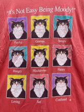 Load image into Gallery viewer, VTG Cat Shirt Womens OSFA Peach Moody Kitty Funny 90s Vanity Fair Sleepshirt

