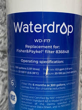 Load image into Gallery viewer, Waterdrop Refrigerator Water Filter Replacement For Fisher&amp;Paykel Filter 836848
