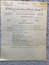 Load image into Gallery viewer, 1913 William J Burns Detective Agency Offer $1000 Reward Poster Flyer Antique

