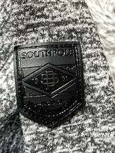 Load image into Gallery viewer, SouthPole Sweatshirt Adult 2XL XXL Gray Black Leather Patch Hoodie Sweater Mens

