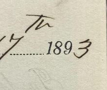 Load image into Gallery viewer, 1893 Jail Discharge Paper Georgia Poisoner County Jailer Antique Ephemera
