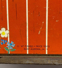 Load image into Gallery viewer, Vintage Fisher Price Toys Barn Silo No Doors 1967 Circus Poster Family Play Farm
