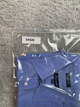 Load image into Gallery viewer, Faconnable Shirt Adult 3 15.5 Large Blue Button Up Casual Dress USA Made Mens
