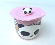Load image into Gallery viewer, Hello I&#39;m Panda Mug Coffee Cup with Silicone Lid Pink - Gift Ideas
