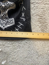 Load image into Gallery viewer, Norse Mythology Beanie Hat Vikings Mjolnir Rune Wheel Symbol Slouchy Skull Cap
