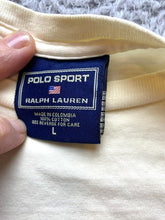 Load image into Gallery viewer, POLO Ralph Lauren Shirt Youth Large Dingy White Sport USA Spell Out Pullover Boy
