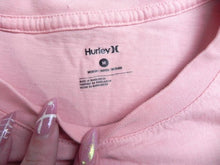 Load image into Gallery viewer, Hurley Shirt Womens Medium Pink Surfing Beach Logo Surf Surfer Classic Ladies
