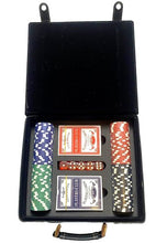 Load image into Gallery viewer, Poker Set Chips Cards Dice Travel Case NEW Sealed
