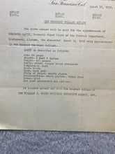 Load image into Gallery viewer, 1913 William J Burns Detective Agency Offer $1000 Reward Poster Flyer Antique

