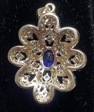 Load image into Gallery viewer, Lot of 4 Pendants Sapphire Emerald Ruby Citrine Gemstones Lab Created NEW
