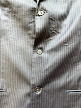 Load image into Gallery viewer, Pierre Cardin Suit Coat Mens 44R Single Breasted Pinstriped Blazer Sport Blue
