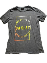 Load image into Gallery viewer, Oakley Shirt Adult Medium Rainbow Spell Out Logo Streetwear Short Sleeve Mens
