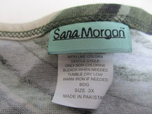 Load image into Gallery viewer, Sara Morgan Shirt Womens 3X Green Geometric Blouse Casual Pullover Plus Ladies
