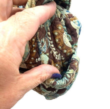 Load image into Gallery viewer, Vera Bradley Small Purse Teal Brown Quilted Paisley Shoulder Bag Handbag
