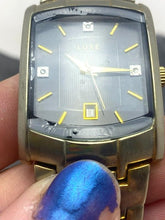 Load image into Gallery viewer, LUXE Diamond Wristwatch Mens Japan Movement Gold Plated Stainless ZRT5024
