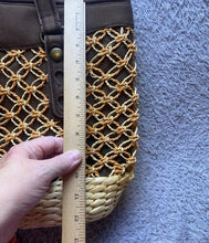 Load image into Gallery viewer, Lucky Brand Bag Straw Raffia Bucket Tote Boho Festival Market Purse Beach
