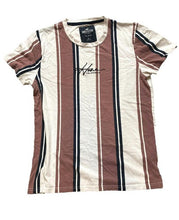 Load image into Gallery viewer, Hollister Shirt Adult Small Light Red Black Embroidered Striped Casual Mens
