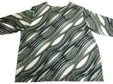 Load image into Gallery viewer, Sara Morgan Shirt Womens 3X Green Geometric Blouse Casual Pullover Plus Ladies
