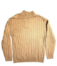 Load image into Gallery viewer, Method Sweater Womens 2XL XXL Brown 1/4 Zip Mock Neck Ribbed Knit Pullover Brown
