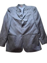 Load image into Gallery viewer, Pierre Cardin Suit Coat Mens 44R Single Breasted Pinstriped Blazer Sport Blue
