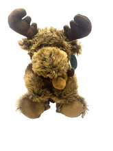 Load image into Gallery viewer, Giftable World Moose with Baby Stuffed Animal Toy Plush Brown
