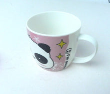 Load image into Gallery viewer, Hello I&#39;m Panda Mug Coffee Cup with Silicone Lid Pink - Gift Ideas
