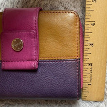 Load image into Gallery viewer, Rolfs Genuine Leather Wallet 20 Card Holder Slots Folding Colorblock
