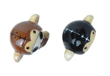 Load image into Gallery viewer, Furry Bones Munky The Monkey Skull Salt and Pepper Shakers Set Brown &amp; Black NEW
