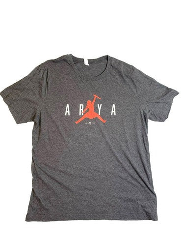 Game Of Thrones Arya Shirt Womens Extra Large Dark Gray Air Jordan Spoof Ladies