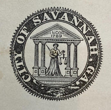 Load image into Gallery viewer, 1893 Savannah GA Arrest Warrant 5 Day Sentence Seal Antique Ephemera
