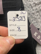 Load image into Gallery viewer, KDF Jeans Womens 8 Black Straight Leg Pants Pockets Workwear Ladies
