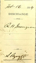 Load image into Gallery viewer, 1896 Prisoner Discharge Order Savannah Georgia Chatham County Jail Antique

