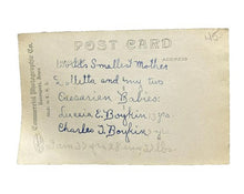 Load image into Gallery viewer, Real Photo Postcard Dolletta Dodd The World’s Smallest Mother Horse Buggy Midget
