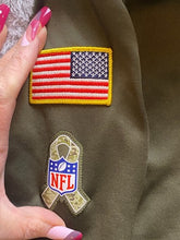 Load image into Gallery viewer, Dallas Cowboys Sweatshirt Womens Large Green Nike Dry Fit Camo NFL Football
