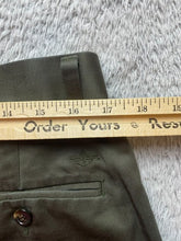 Load image into Gallery viewer, Dockers Pants Adult 34x30 Army Green Straight Leg Flat Front Trouser D3 Mens
