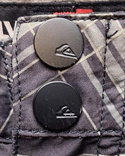 Load image into Gallery viewer, Quiksilver Amphibian Shorts Mens 40 Black Plaid Surf  Fishing Swim Outdoors
