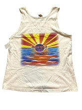 Load image into Gallery viewer, Vintage Hard Rock Cafe Shirt Adult Small Beige Myrtle Beach Tank Sunset USA Mens
