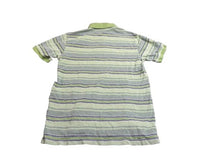 Load image into Gallery viewer, IZOD Shirt Womens Small Green Gray Striped Preppy Rugby Golf Polo Sporty Ladies
