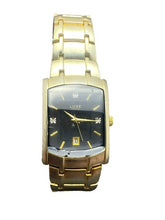 Load image into Gallery viewer, LUXE Diamond Wristwatch Mens Japan Movement Gold Plated Stainless ZRT5024
