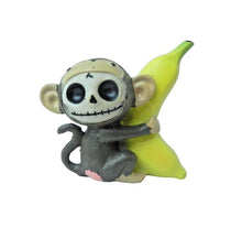 Load image into Gallery viewer, NEW Furrybones Skull Figurine Munky The Monkey With Banana Mini Figure
