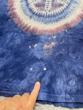 Load image into Gallery viewer, The Mountain Shirt Adult Medium Blue Peace Sign USA Flag Tie Dye Streetwear Mens
