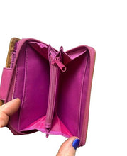 Load image into Gallery viewer, Rolfs Genuine Leather Wallet 20 Card Holder Slots Folding Colorblock
